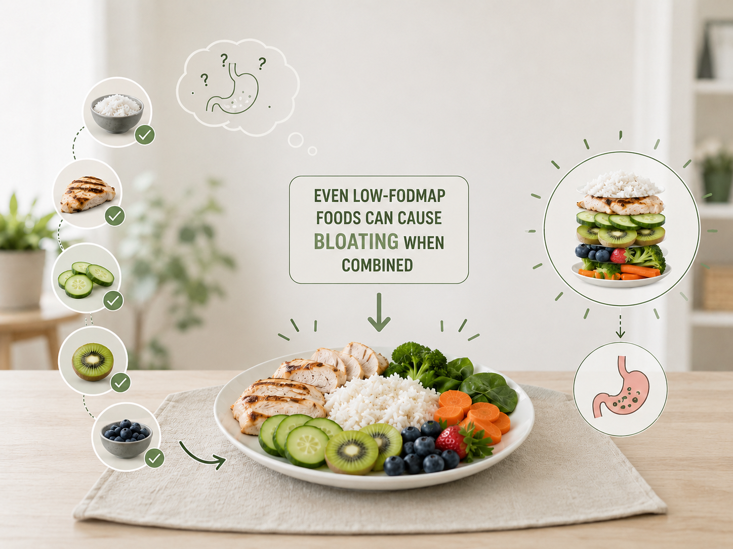 Still Bloated on a Low-FODMAP Diet? 9 Reasons It May Not Be Working illustration